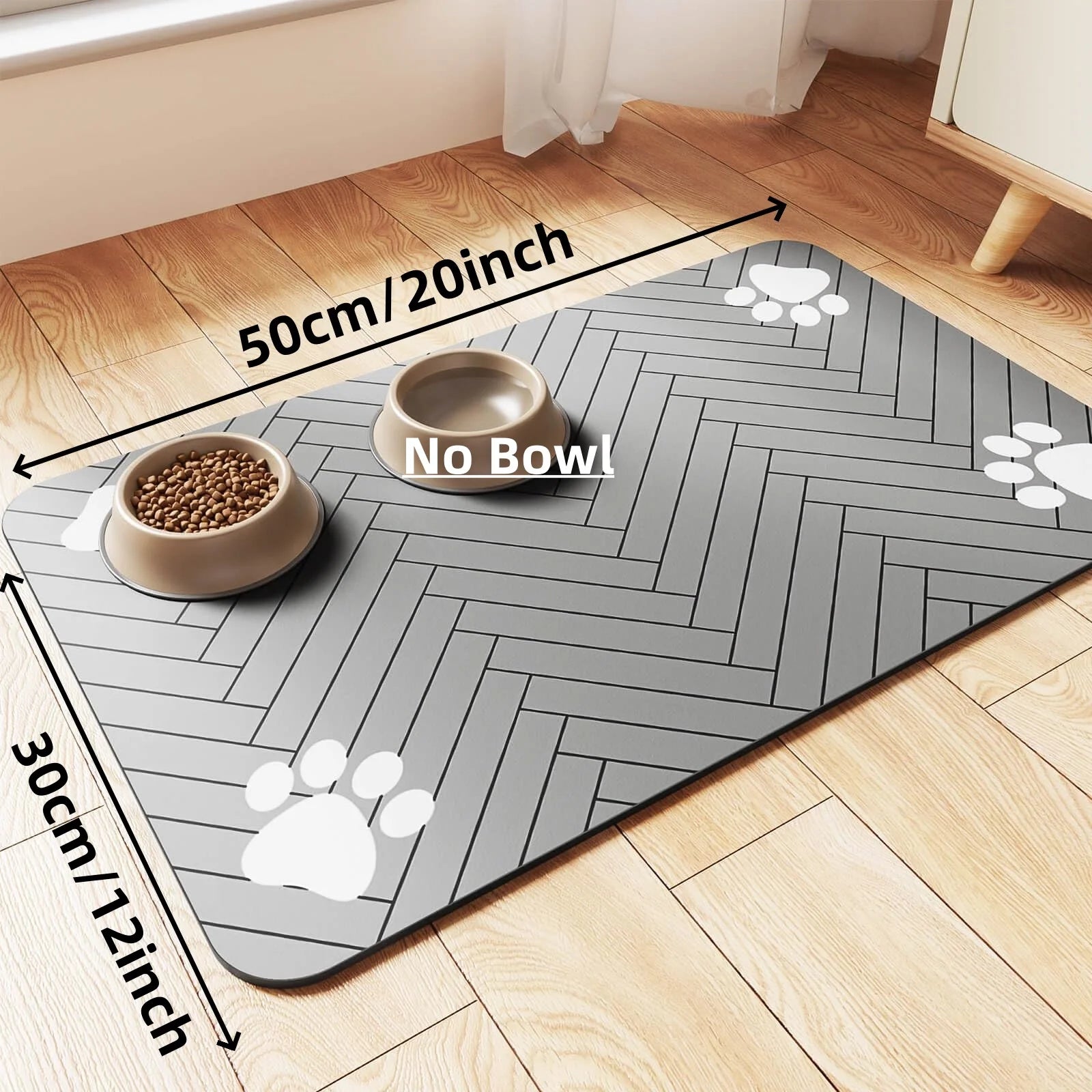 CleanPaws Pet Feeding Mat 🐾 | Waterproof & Quick-Dry for Dogs & Cats