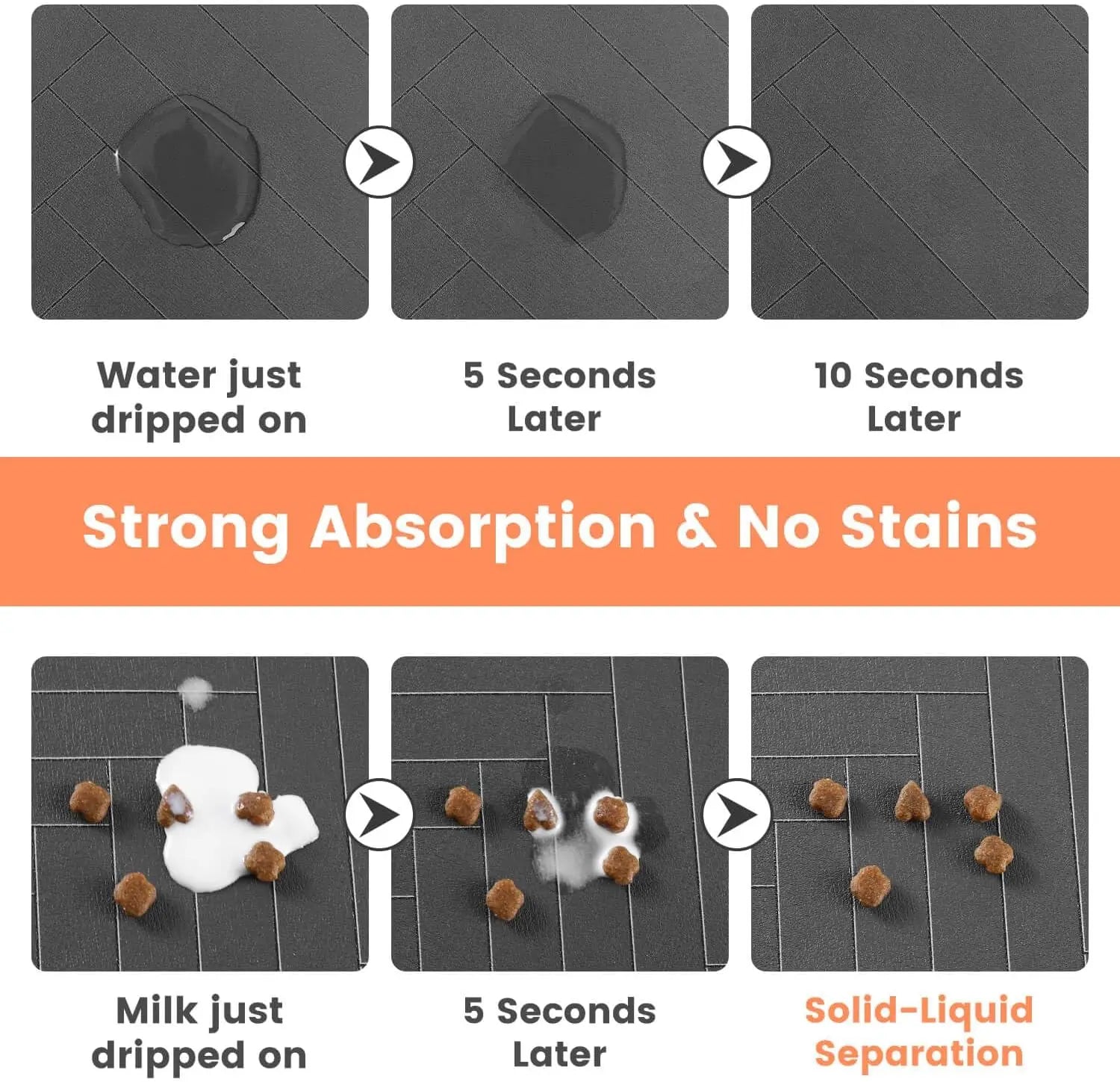 CleanPaws Pet Feeding Mat 🐾 | Waterproof & Quick-Dry for Dogs & Cats