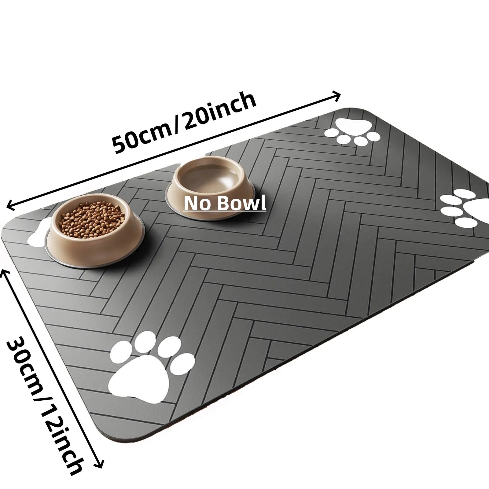 CleanPaws Pet Feeding Mat 🐾 | Waterproof & Quick-Dry for Dogs & Cats